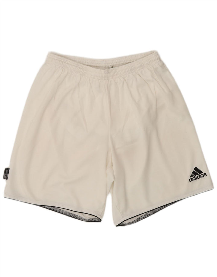 ADIDAS Mens Climalite Sport Shorts Large  White Polyester