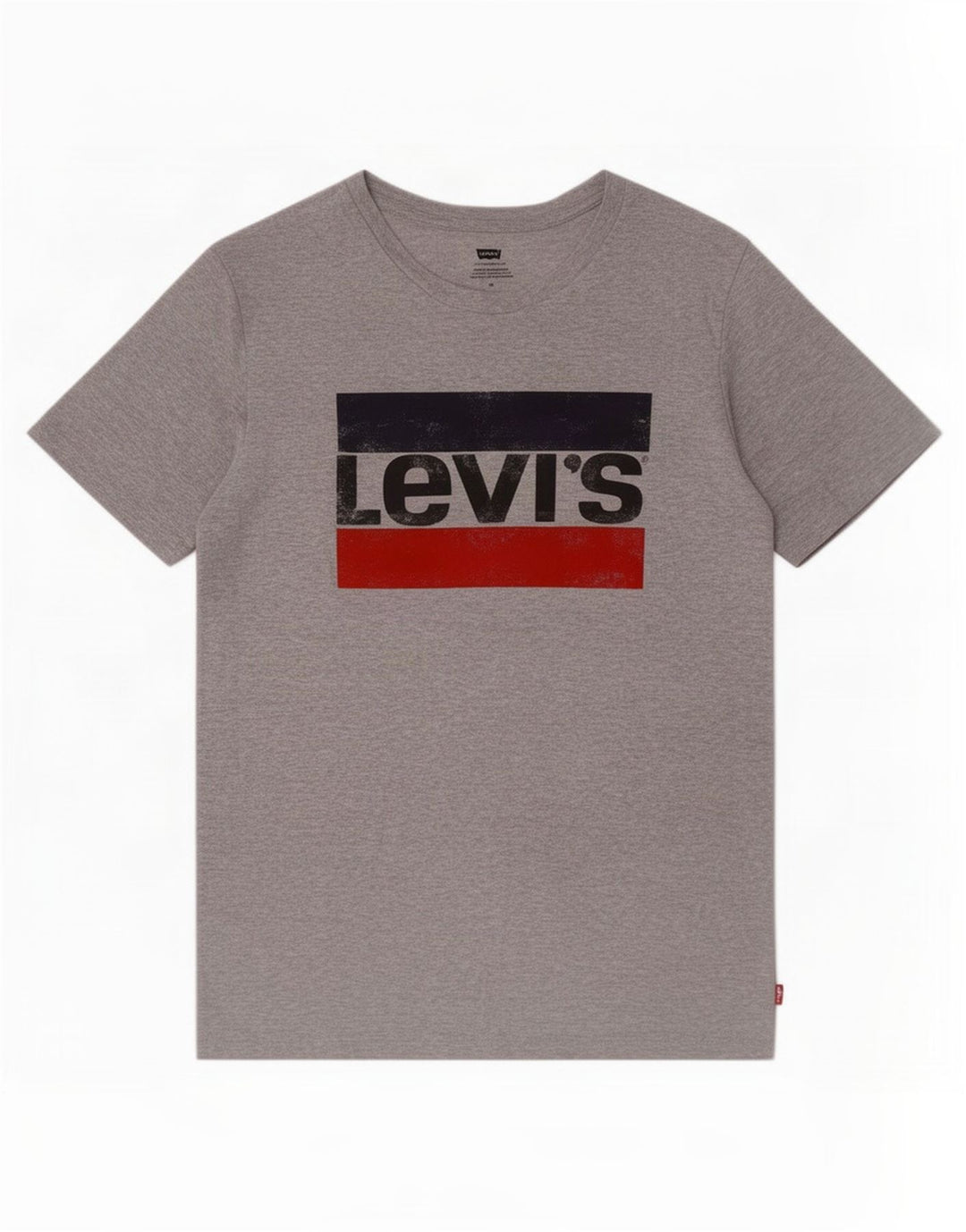 Levi's Herre grafisk T-shirt top mellemgrå bomuld