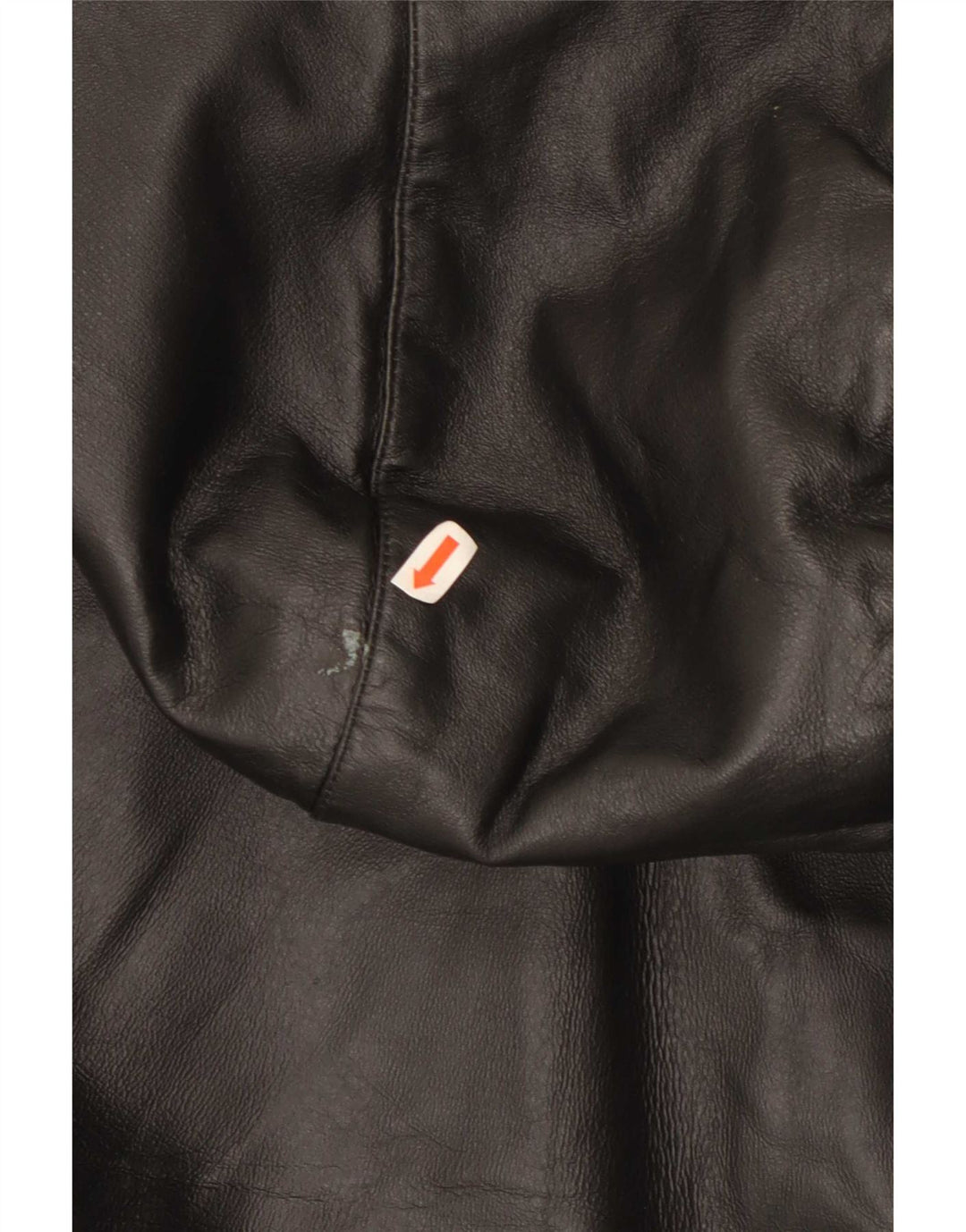 Vintage læderjakke med hætte til mænd IT 54 2XL Sort