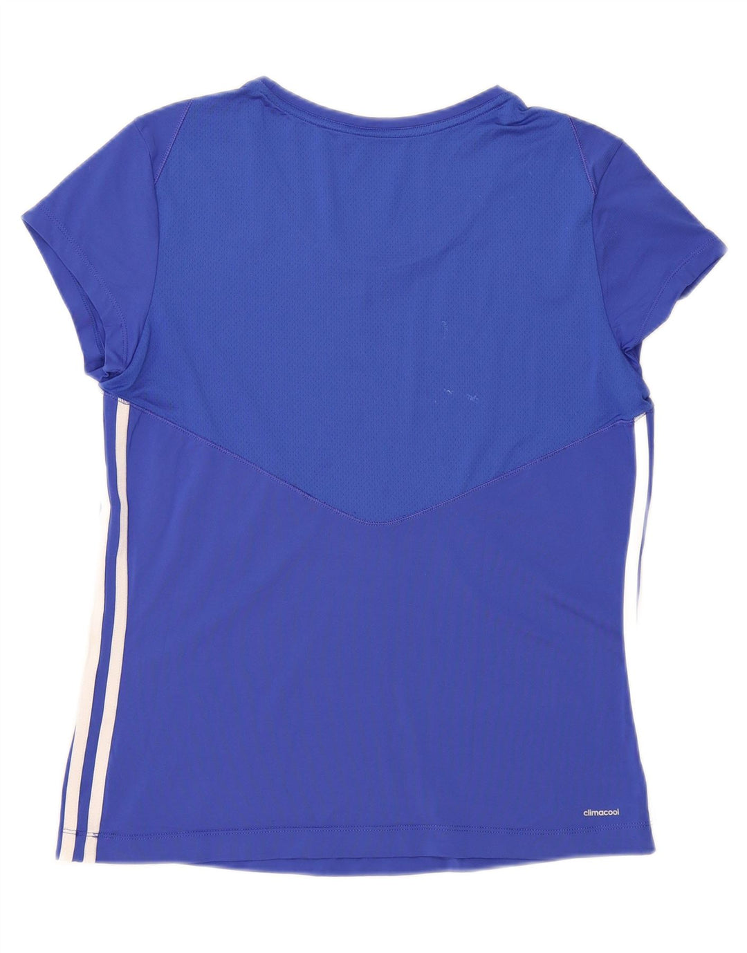 ADIDAS Womens Climacool T-Shirt Top UK 16/18 Large Blue Polyester Vintage Adidas and Second-Hand Adidas from Messina Hembry 