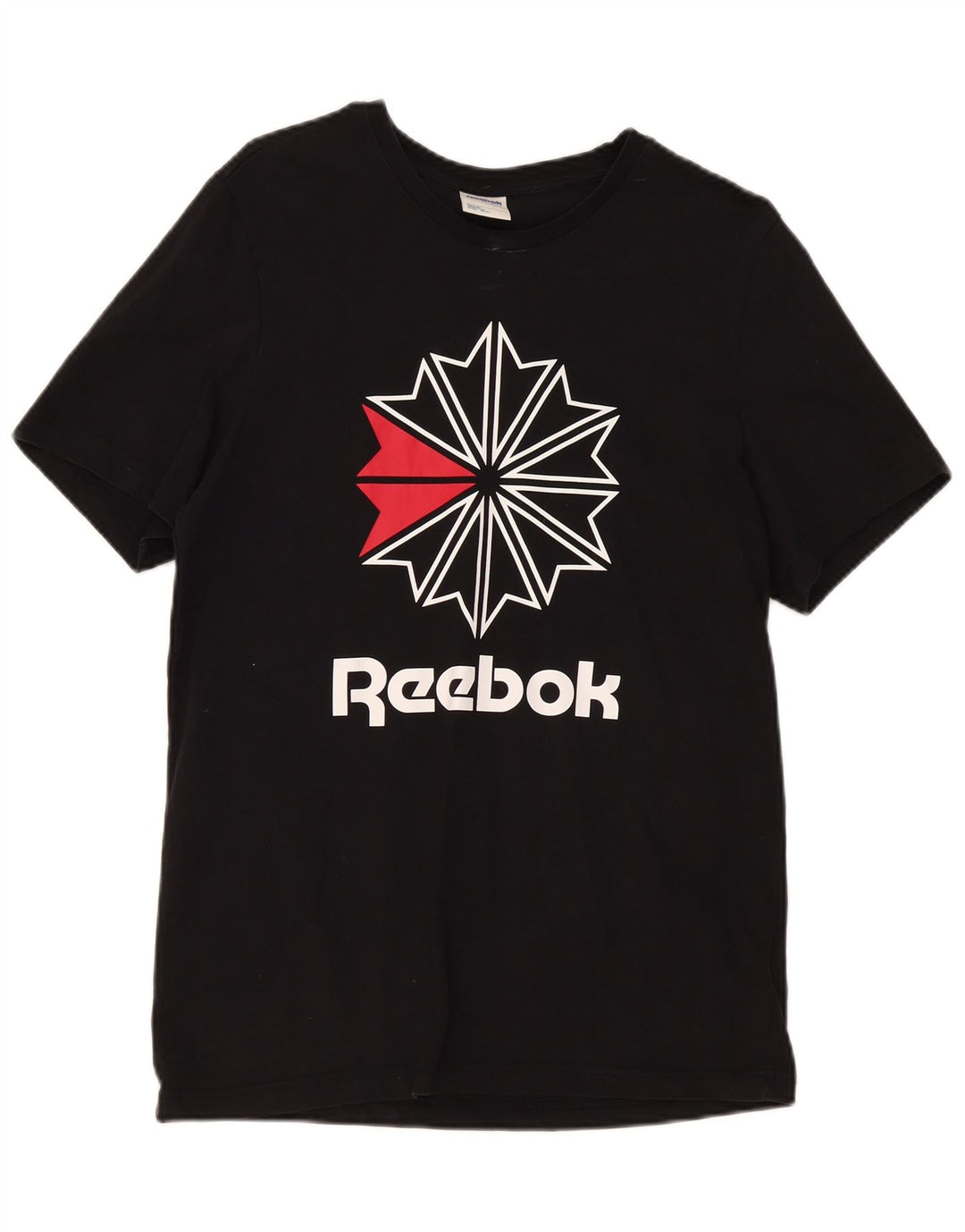Reebok Herre grafisk T-shirt Top Stor sort bomuld
