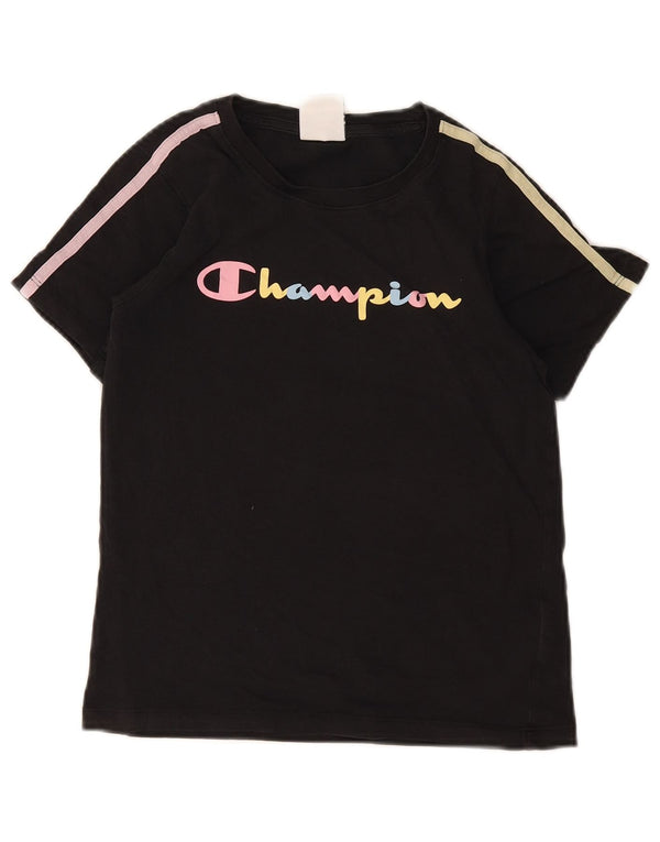 Champion Girls Grafisk T-Shirt Top 11-12 År Stor Sort