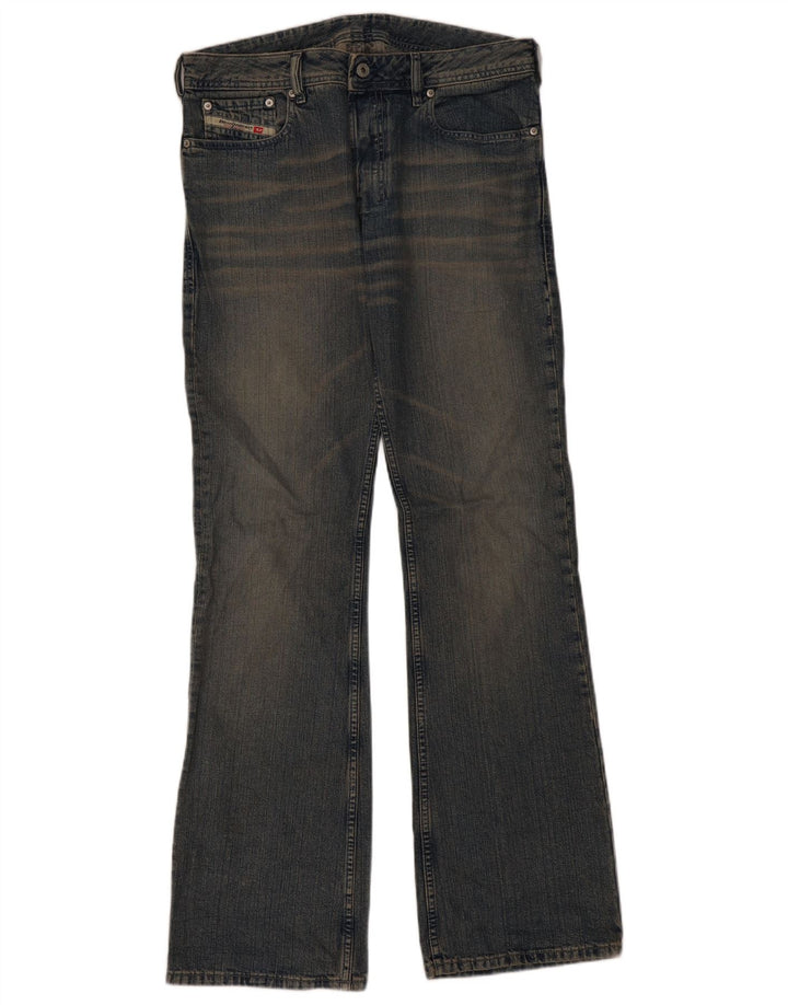 DIESEL Dame Bootcut Jeans W32 L35 Blå Bomuld