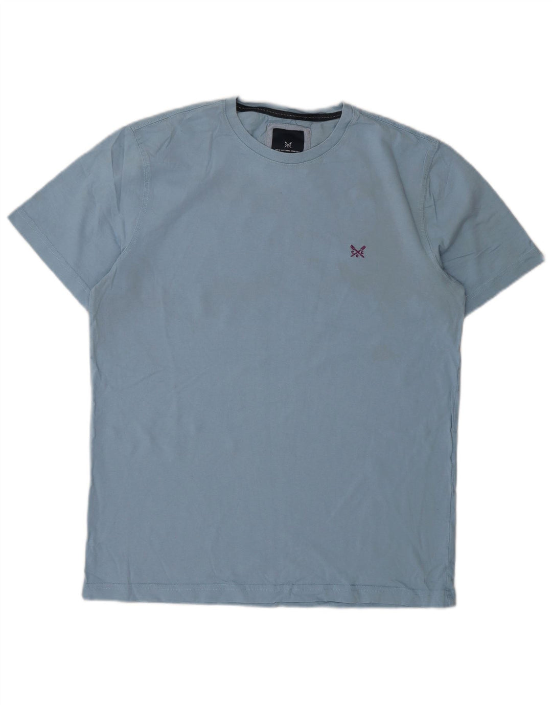 Crew Clothing Herre T-Shirt Top Medium Blue Bomuld