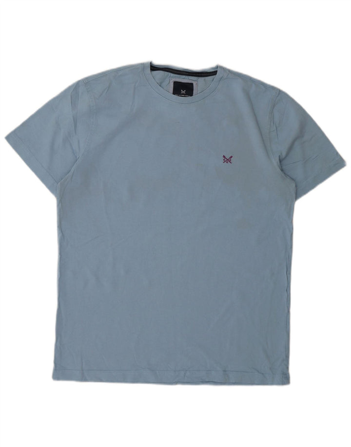 Crew Clothing Herre T-Shirt Top Medium Blue Bomuld