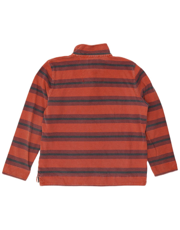 Besætningsbeklædning Herre Zip Neck Sweatshirt Jumper XL rødstribet bomuld