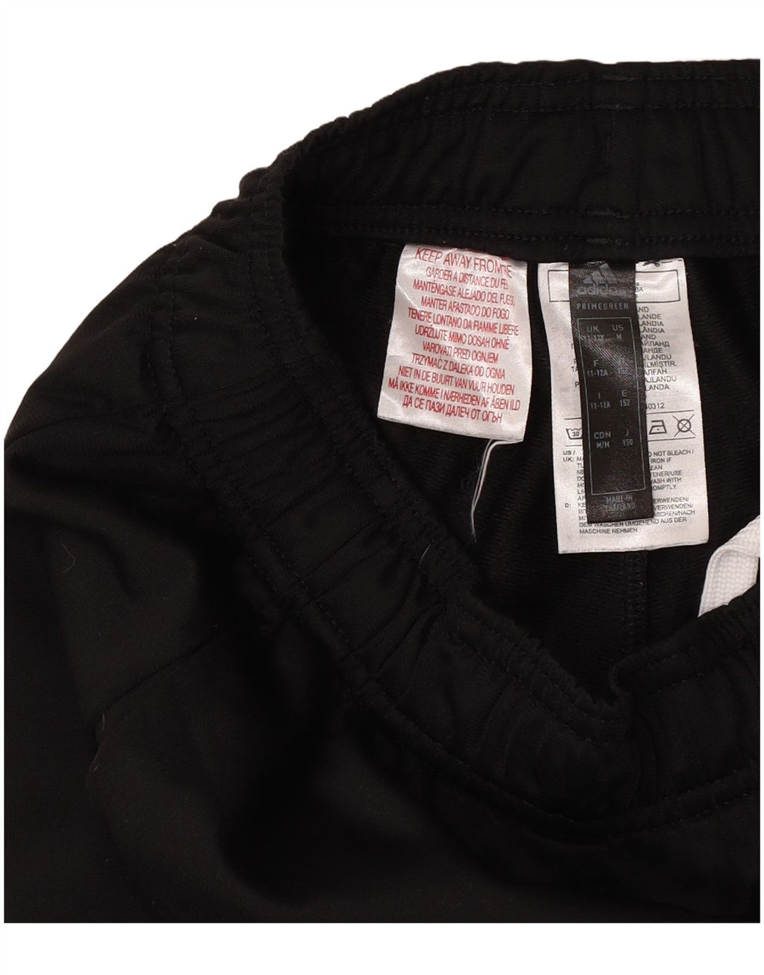 Adidas Drenge Træningsdragt Bukser Joggers 11-12 År Sort Polyester