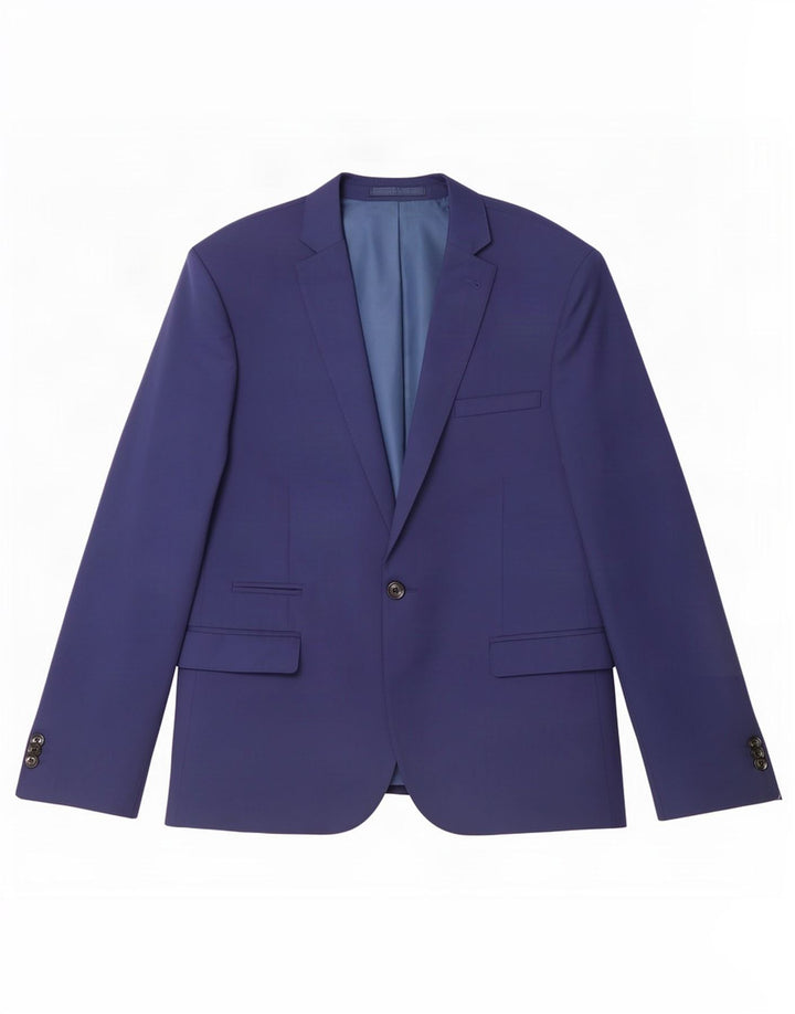 Marks & Spencer Herre 1-knap blazerjakke UK 42 Stor marineblå polyester