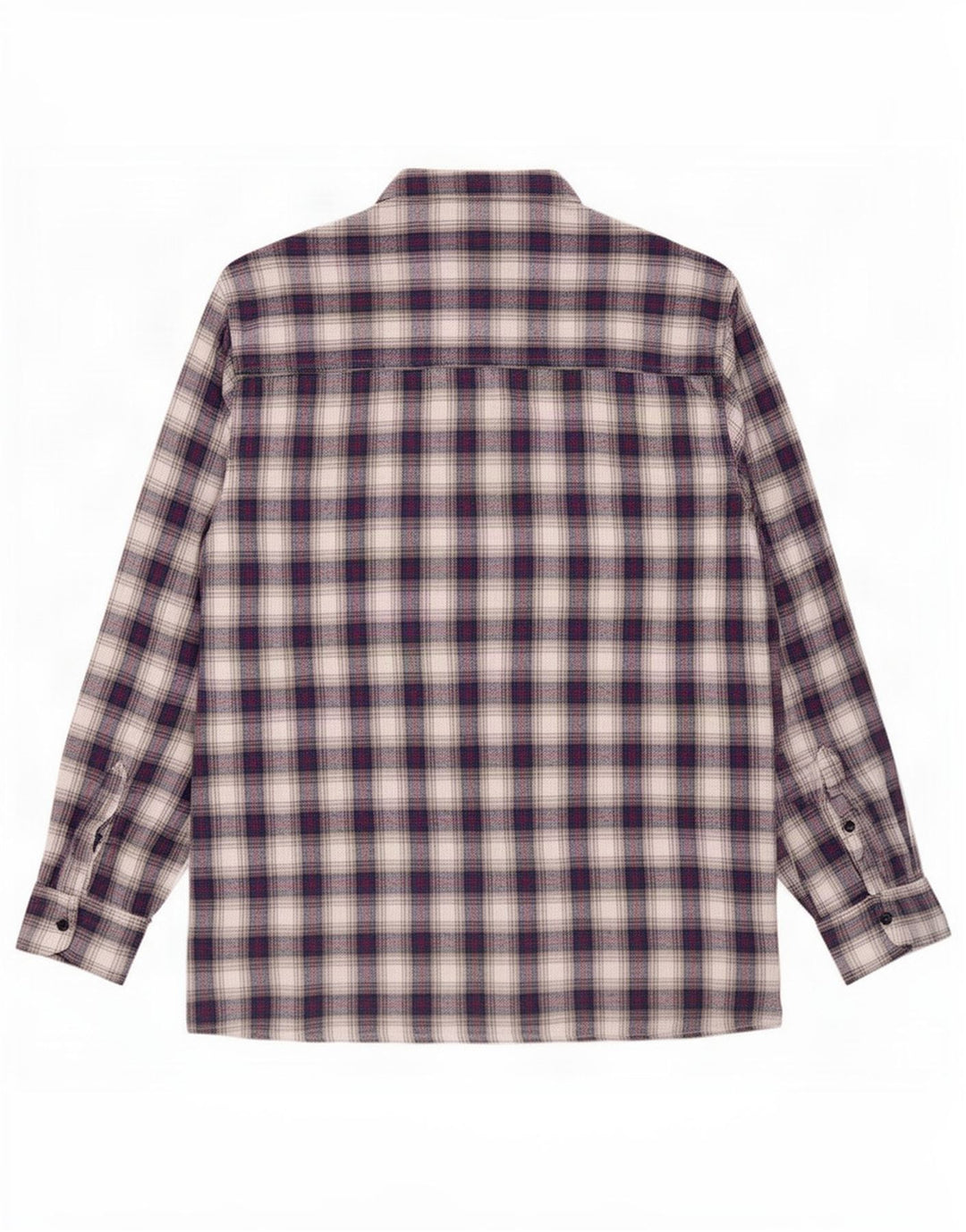 Rosengarten Herre flannelskjorte Medium blå ternet bomuld