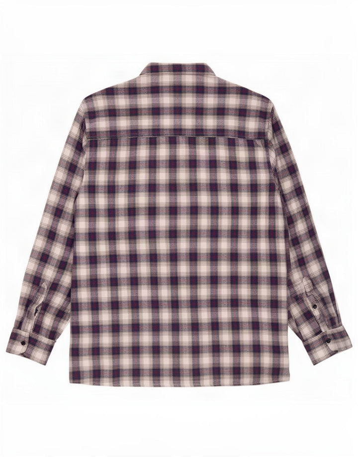 Rosengarten Herre flannelskjorte Medium blå ternet bomuld