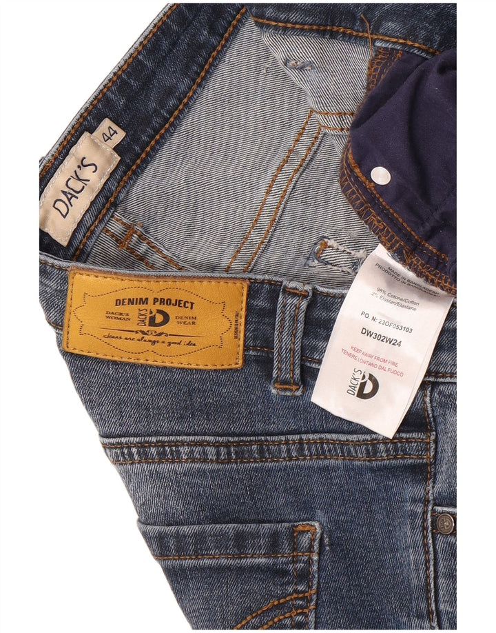 Dacks Dame Slim Jeans IT 44 Medium W28 L31 Blå Bomuld