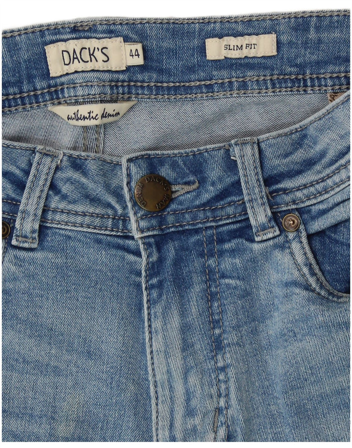 DACK'S Dame Slim Jeans IT 44 Medium W30 L31 Blå Bomuld