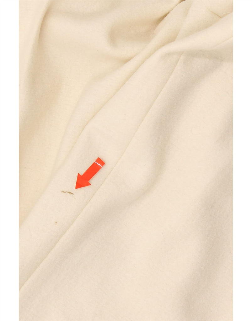 MASSIMO DUTTI Womens Pegged Cropped Trousers W37 L26 Off White Viscose Vintage Massimo Dutti and Second-Hand Massimo Dutti from Messina Hembry 