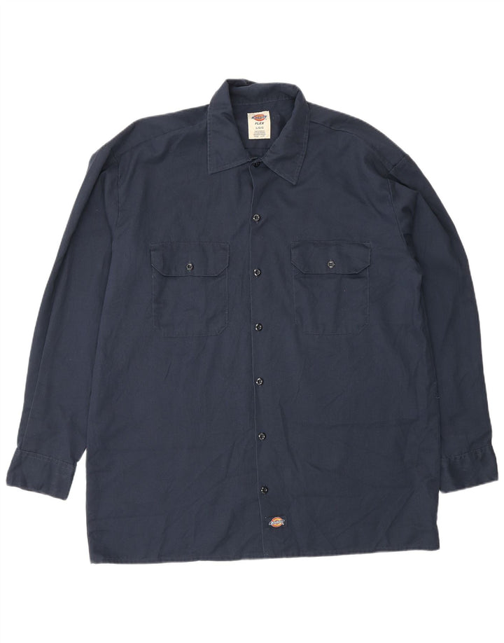 Dickies herreskjorte stor marineblå polyester