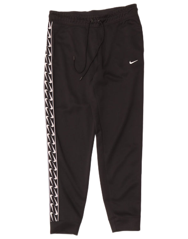 Nike Mens Graphic Tracksuit Trousers Joggers Medium Black Polyester