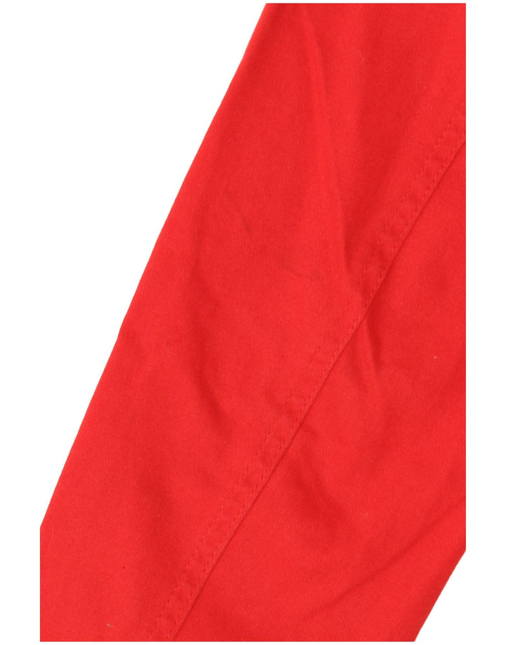 Vintage dame 6-knaps blazerjakke UK 12 Medium rød bomuld