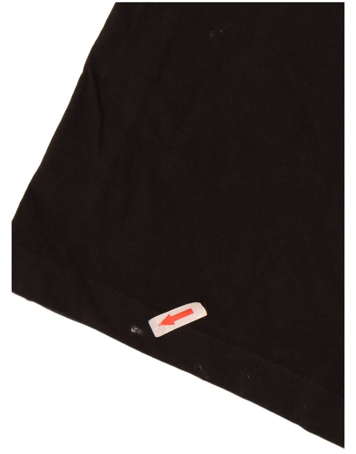 Adidas Grafisk T-shirt top til mænd, stor sort bomuld
