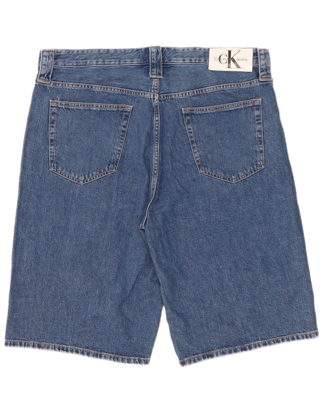 Calvin Klein Herre Denim Shorts W36 Stor Blå Bomuld
