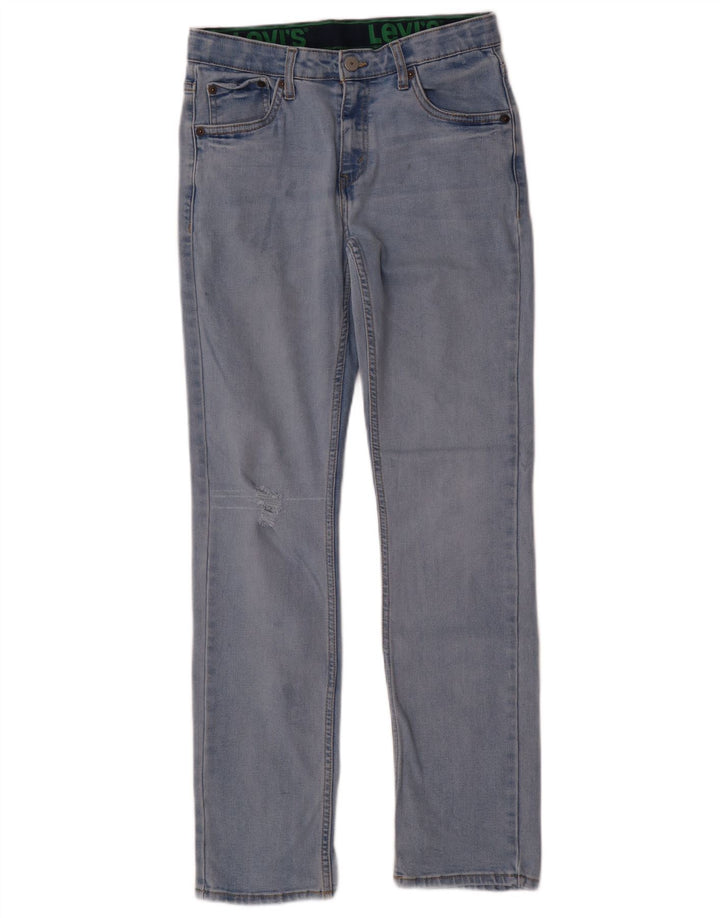 Levi's Boys 511 Distressed Slim Jeans 15-16 år W28 L30 Blue Cotton