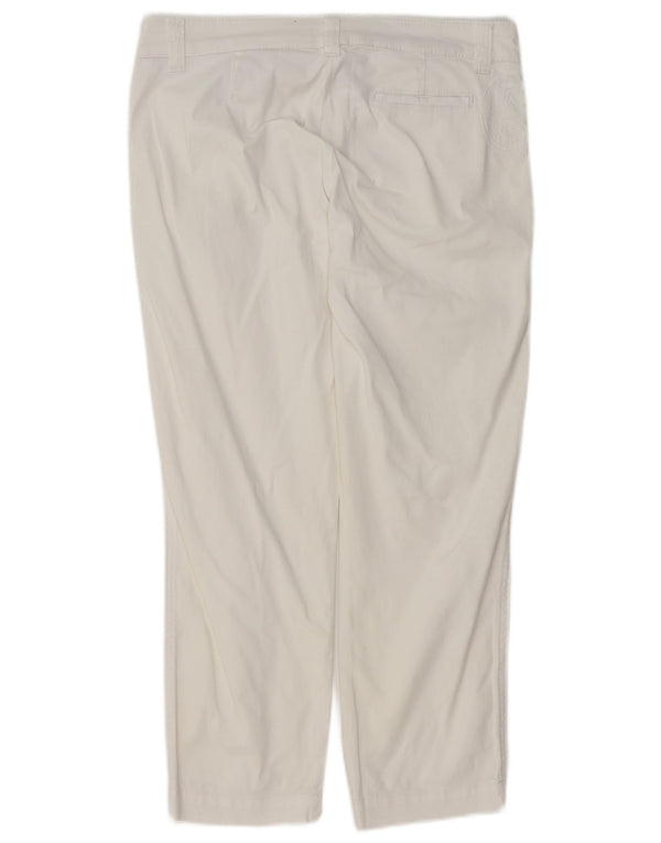 NORTH SAILS Dame Straight Cropped Trousers EU 42 Large W32 L24 White