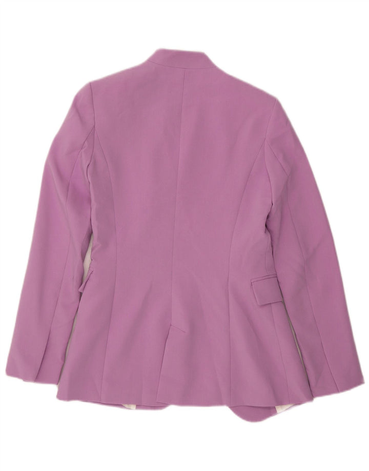 Zara Womens Open Blazer Jacket UK 6 XS Lilla Polyester