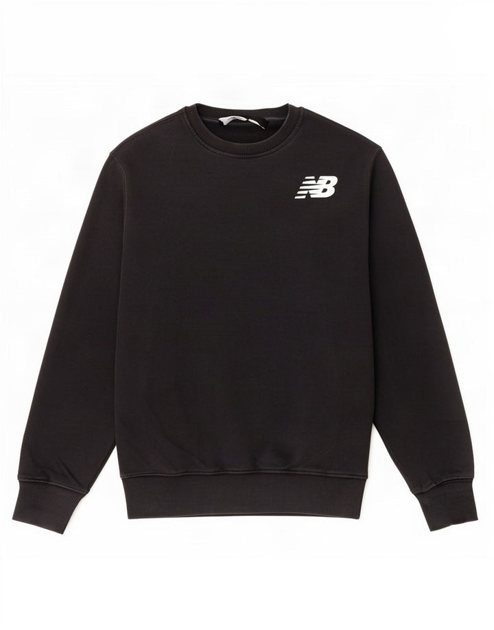 New Balance Herre Sweatshirt Jumper Medium Sort Bomuld