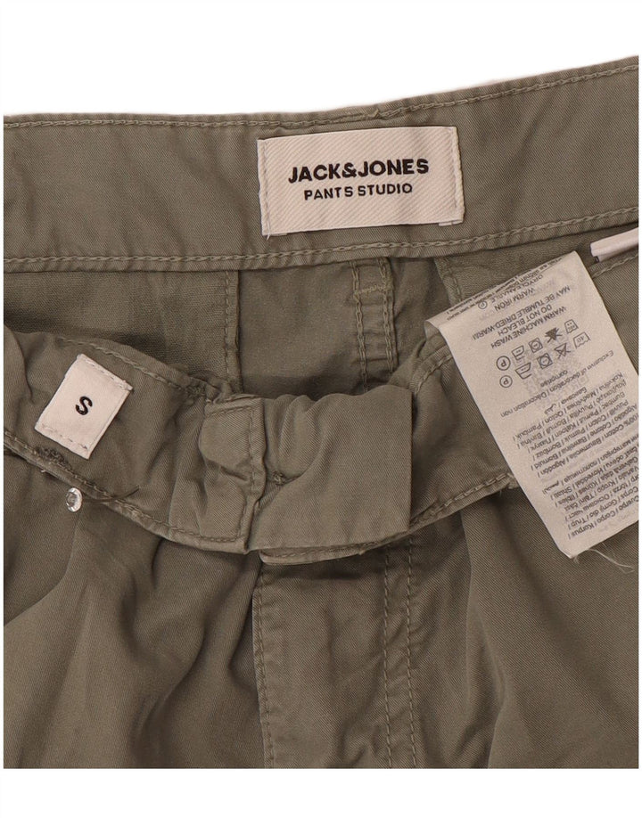 Jack & Jones Herre Cargo Shorts Små W29 Khaki Bomuld