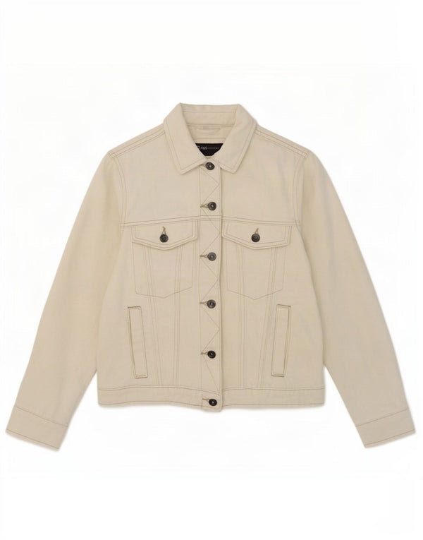 Marks & Spencer Dame denimjakke UK 8 Small White Bomuld