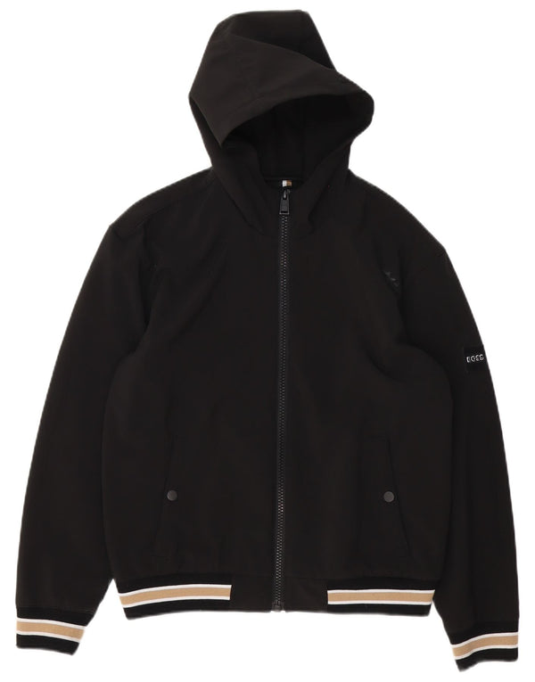 Hugo Boss Boys Hooded Bomber Jacket 13-14 år Lille sort stribet