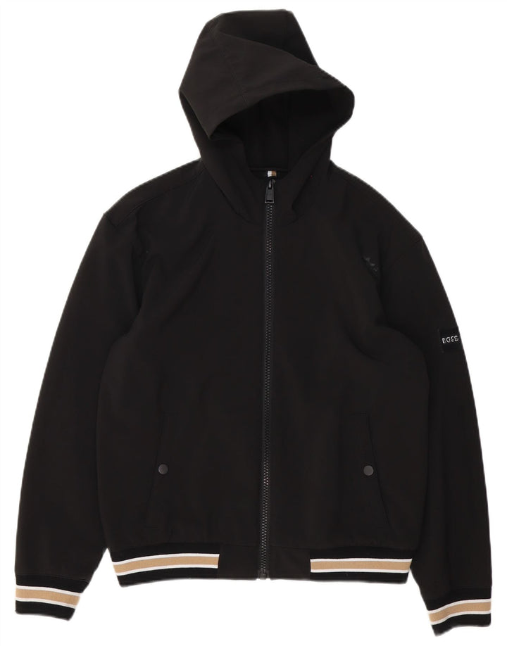 Hugo Boss Boys Hooded Bomber Jacket 13-14 år Lille sort stribet