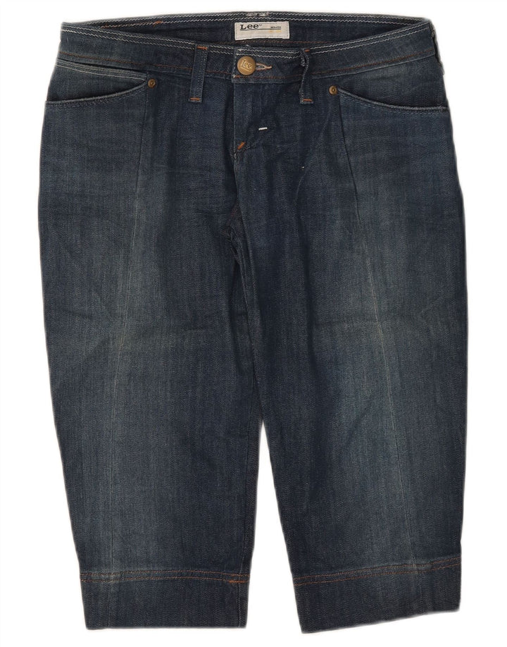 Lee Dame Crystal Capri Jeans W30 L16 Marineblå Bomuld