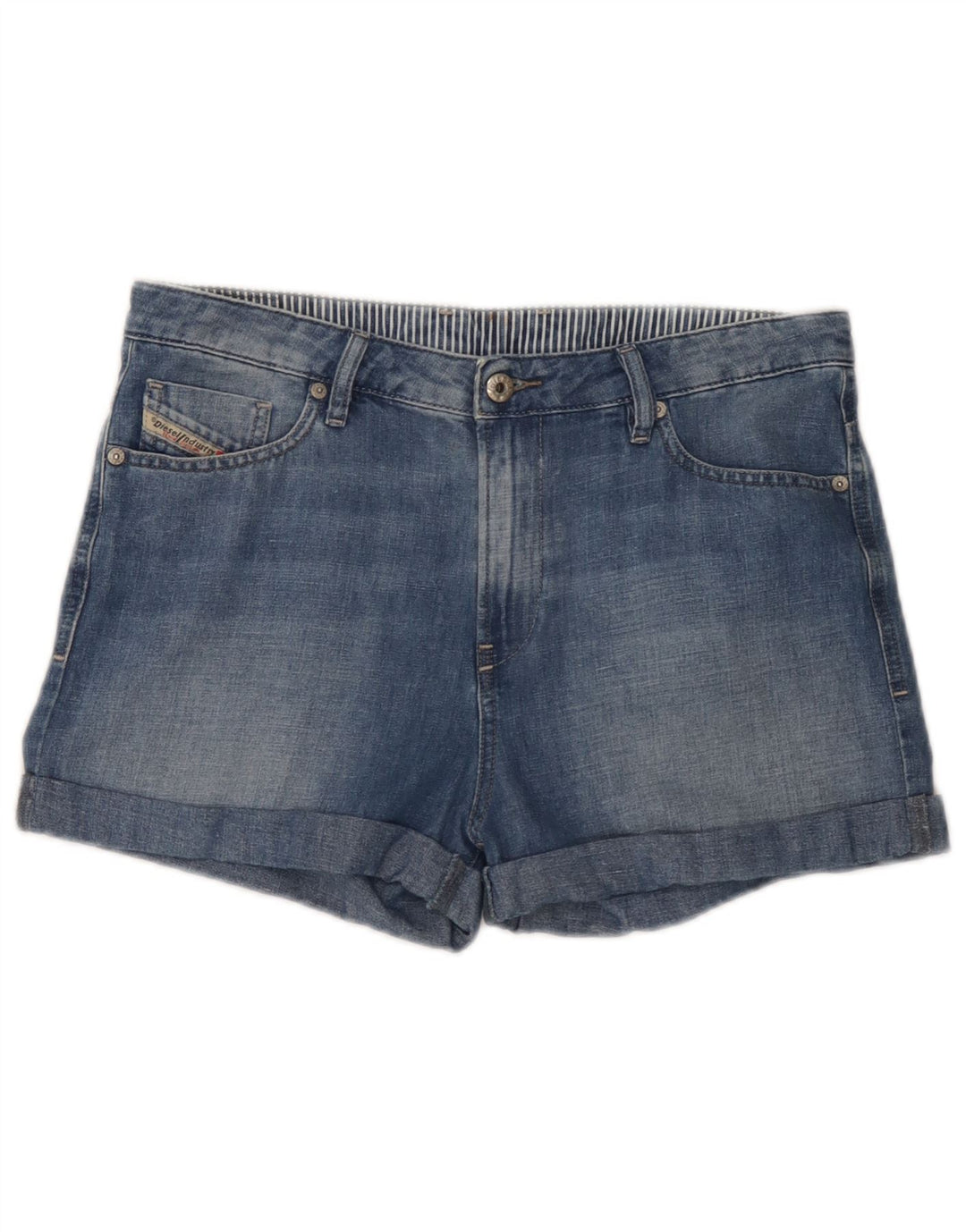 Diesel denimshorts til kvinder W28 Mellemblå bomuld