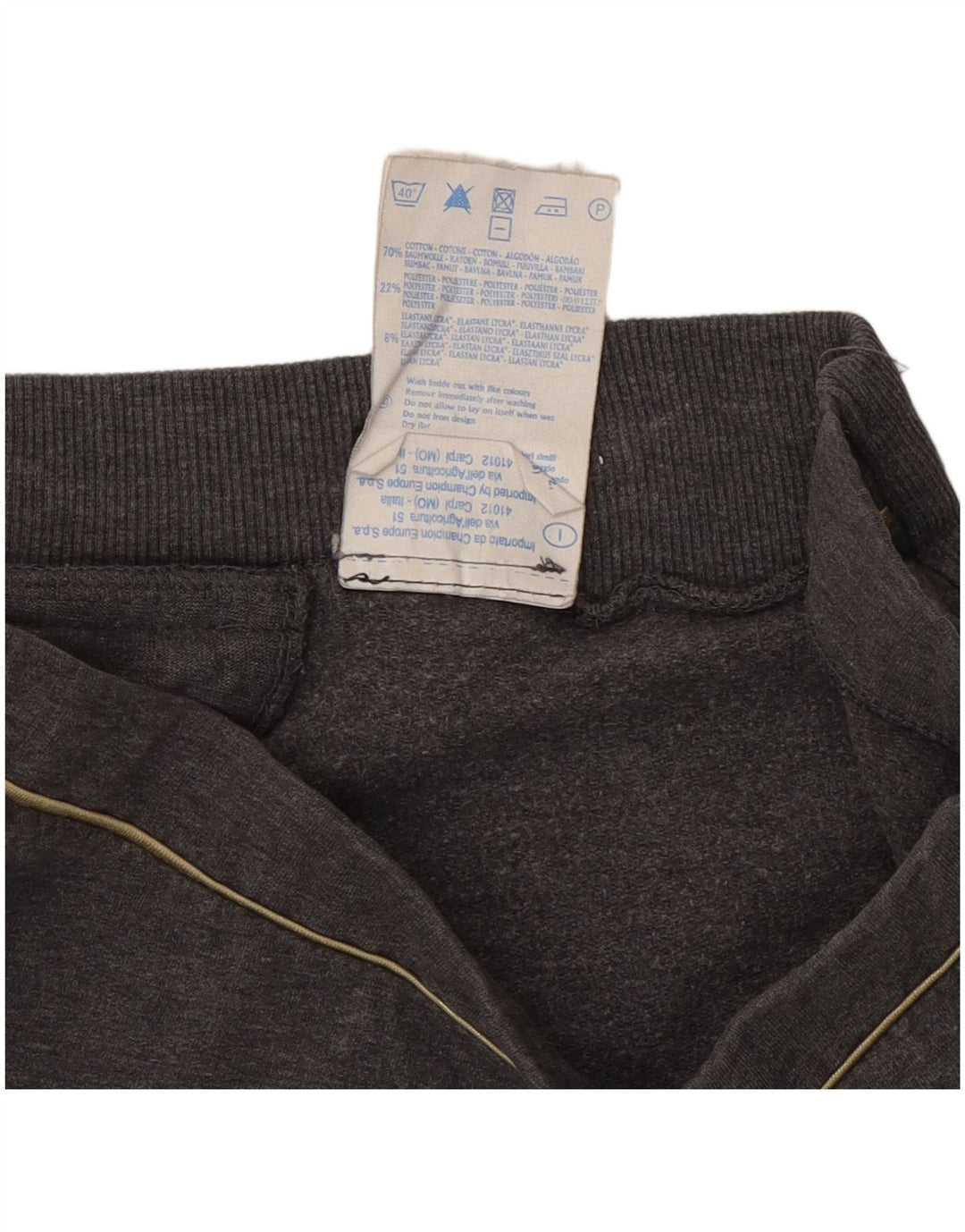 Champion Womens Crop Leggings UK 12 Medium Grey Flecked Bomuld