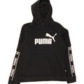 PUMA Womens Graphic Hoodie Jumper UK 10 Small Black Vintage Puma and Second-Hand Puma from Messina Hembry 