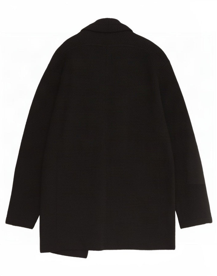 Zara Herre Longline Open Cardigan Sweater XL Sort
