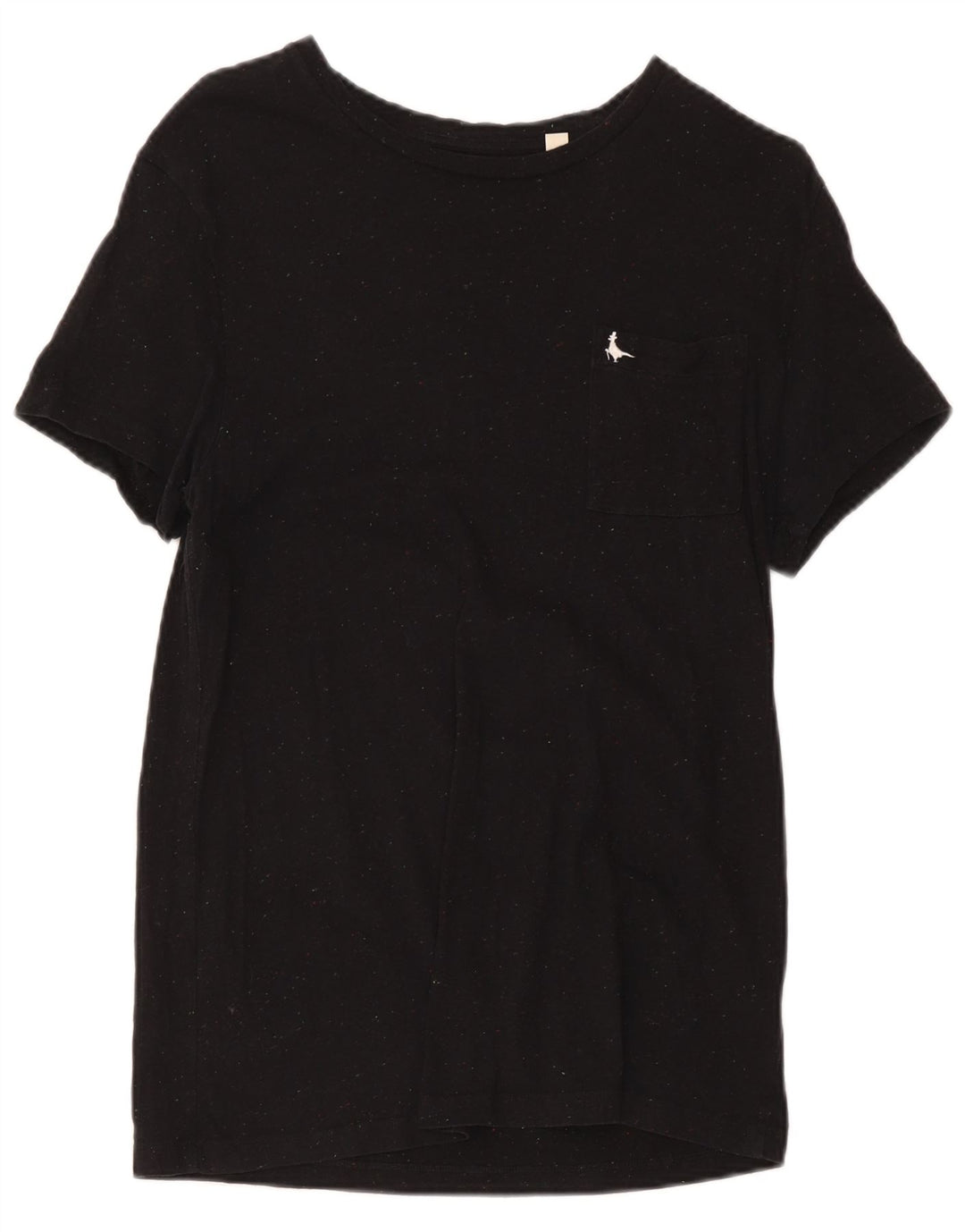 Jack Wills Herre Slim Fit T-shirt Top Medium Sort Flecked Bomuld