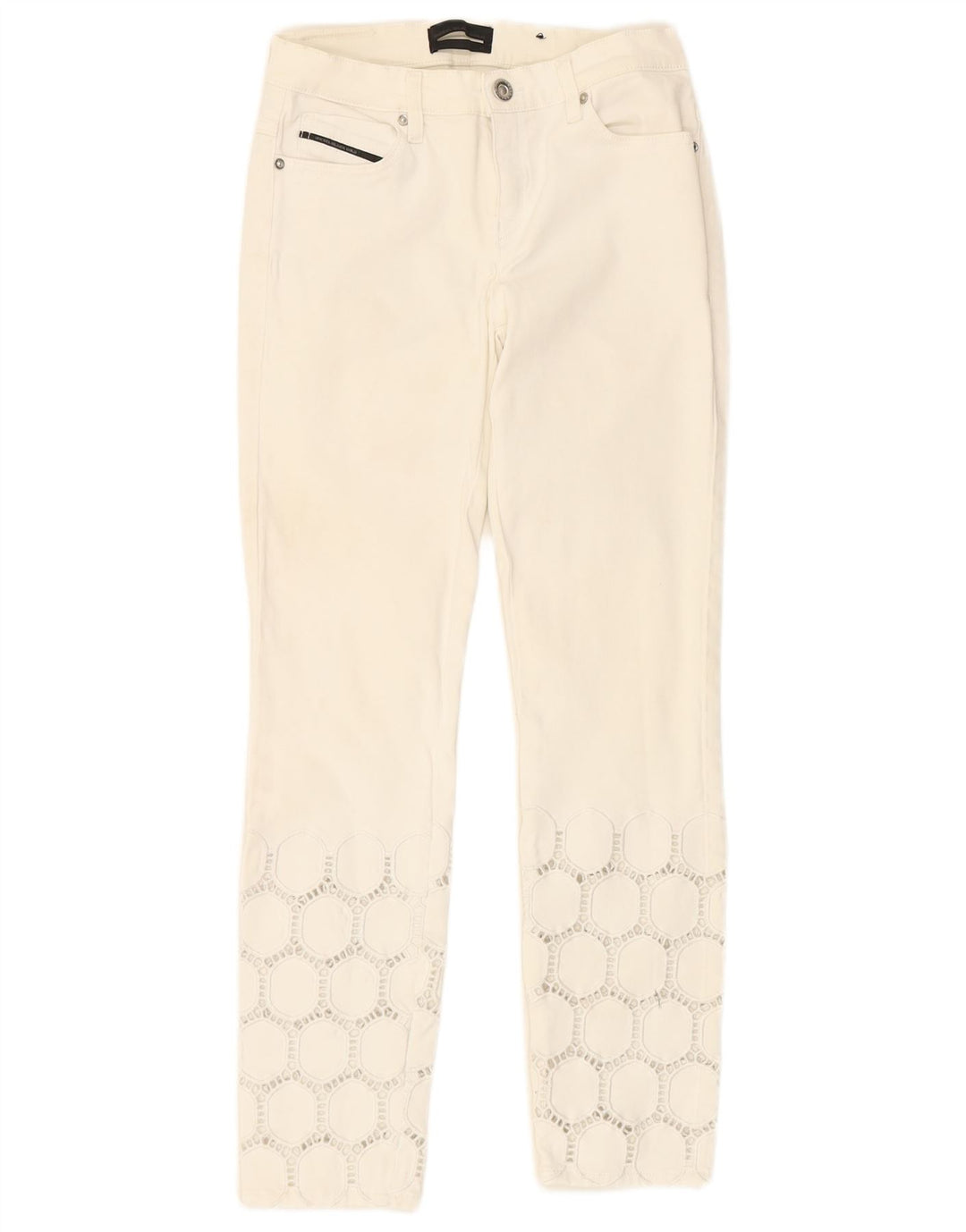 DIESEL Womens Slim Jeans W27 L26 White Cotton