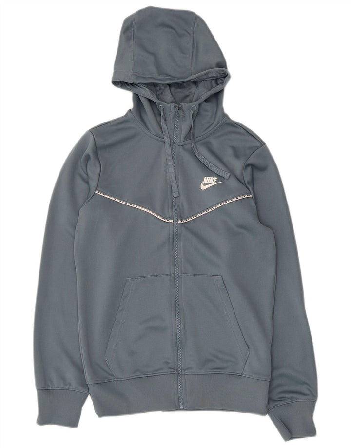 Nike hættetrøje med lynlås til mænd XS Grå polyester