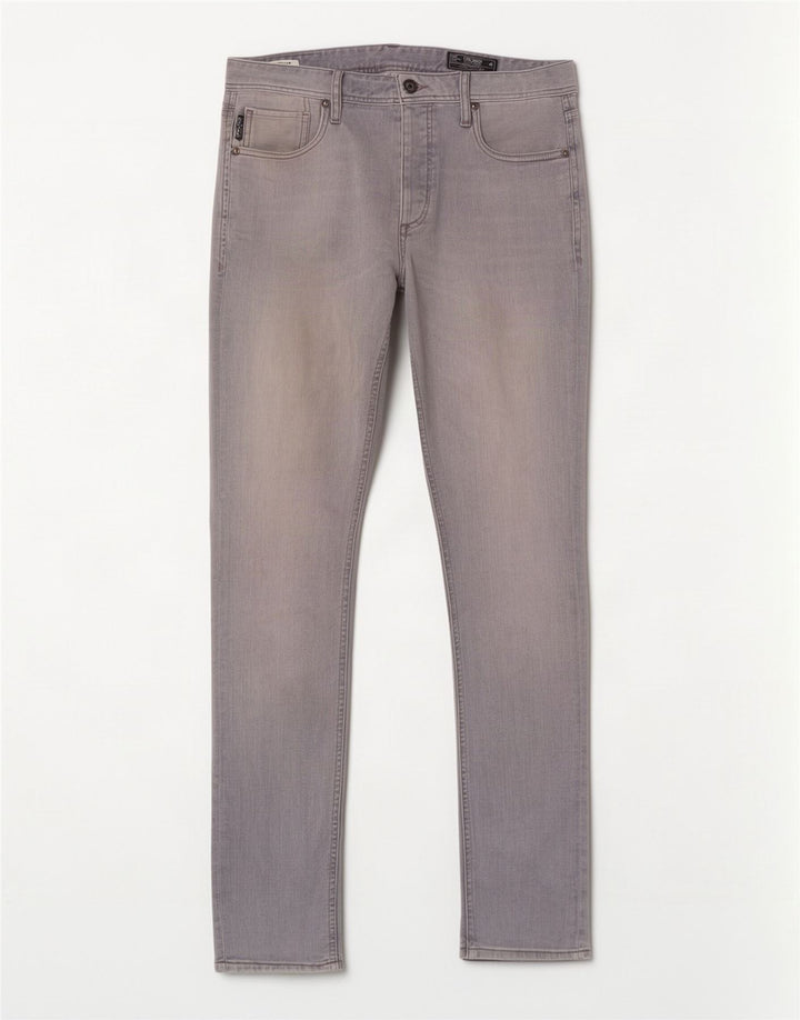 Jack & Jones Herre Tim Slim Jeans W30 L34 Grå Bomuld