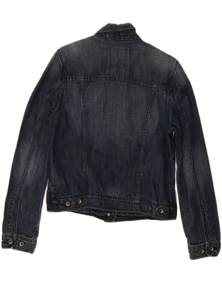 TIMBERLAND Womens Denim Jacket UK 12 Medium Navy Blue Cotton Vintage Timberland and Second-Hand Timberland from Messina Hembry 