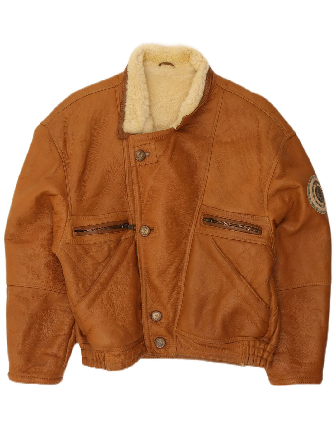 Vinci Herre Shearling Jacket IT 50 Large Brown Shearling