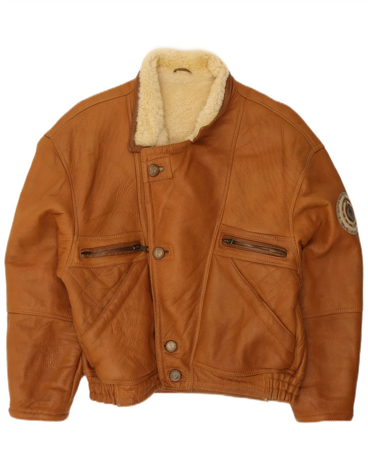 Vinci Herre Shearling Jacket IT 50 Large Brown Shearling