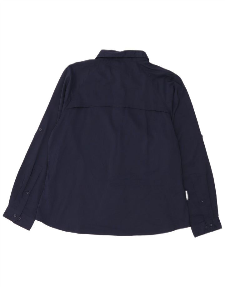 Mountain Warehouse Dameskjorte UK 18 XL Marineblå Polyester