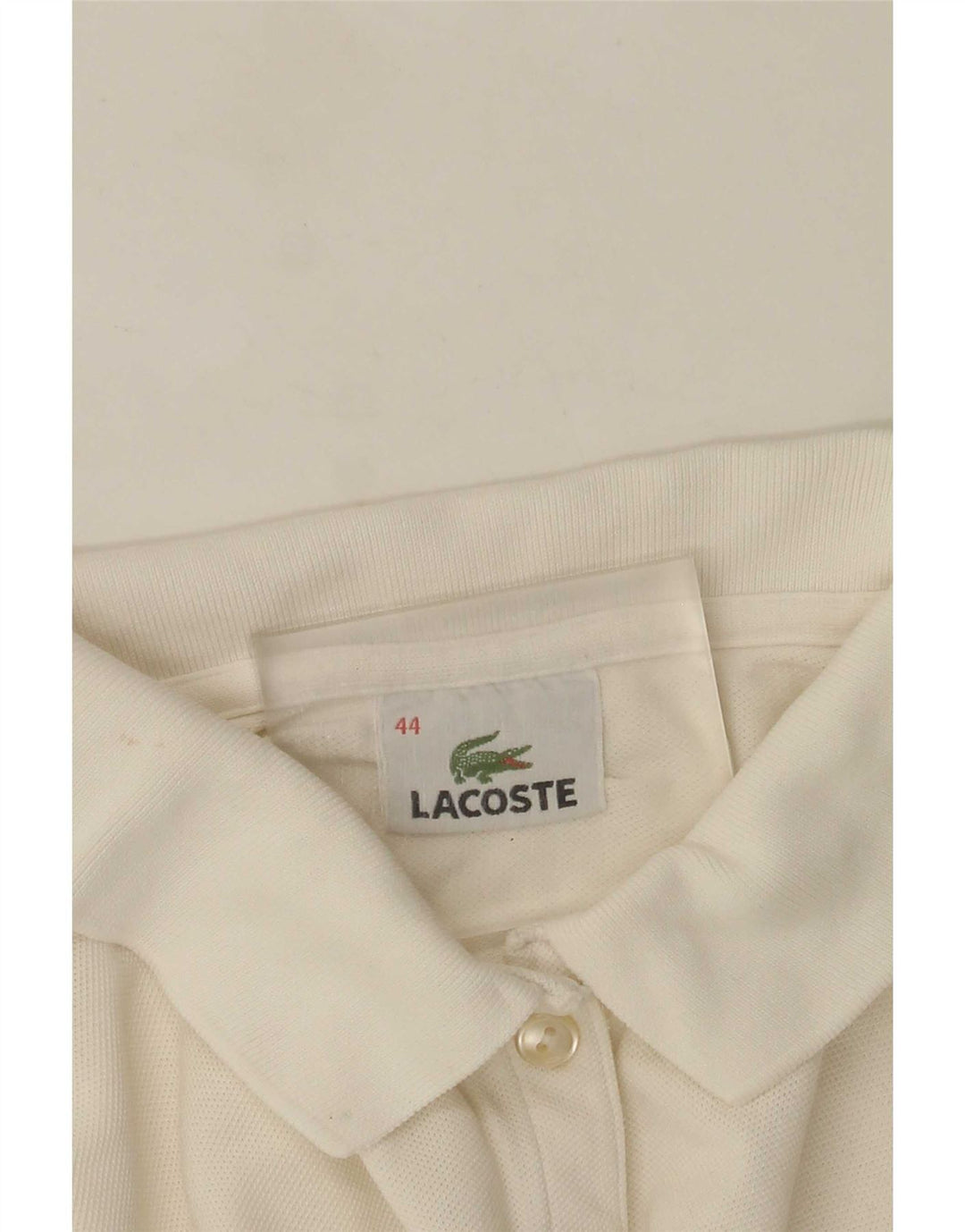 Lacoste langærmet poloshirt til kvinder str. 44 Large White