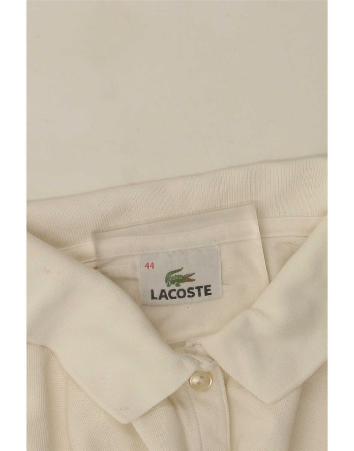 Lacoste langærmet poloshirt til kvinder str. 44 Large White