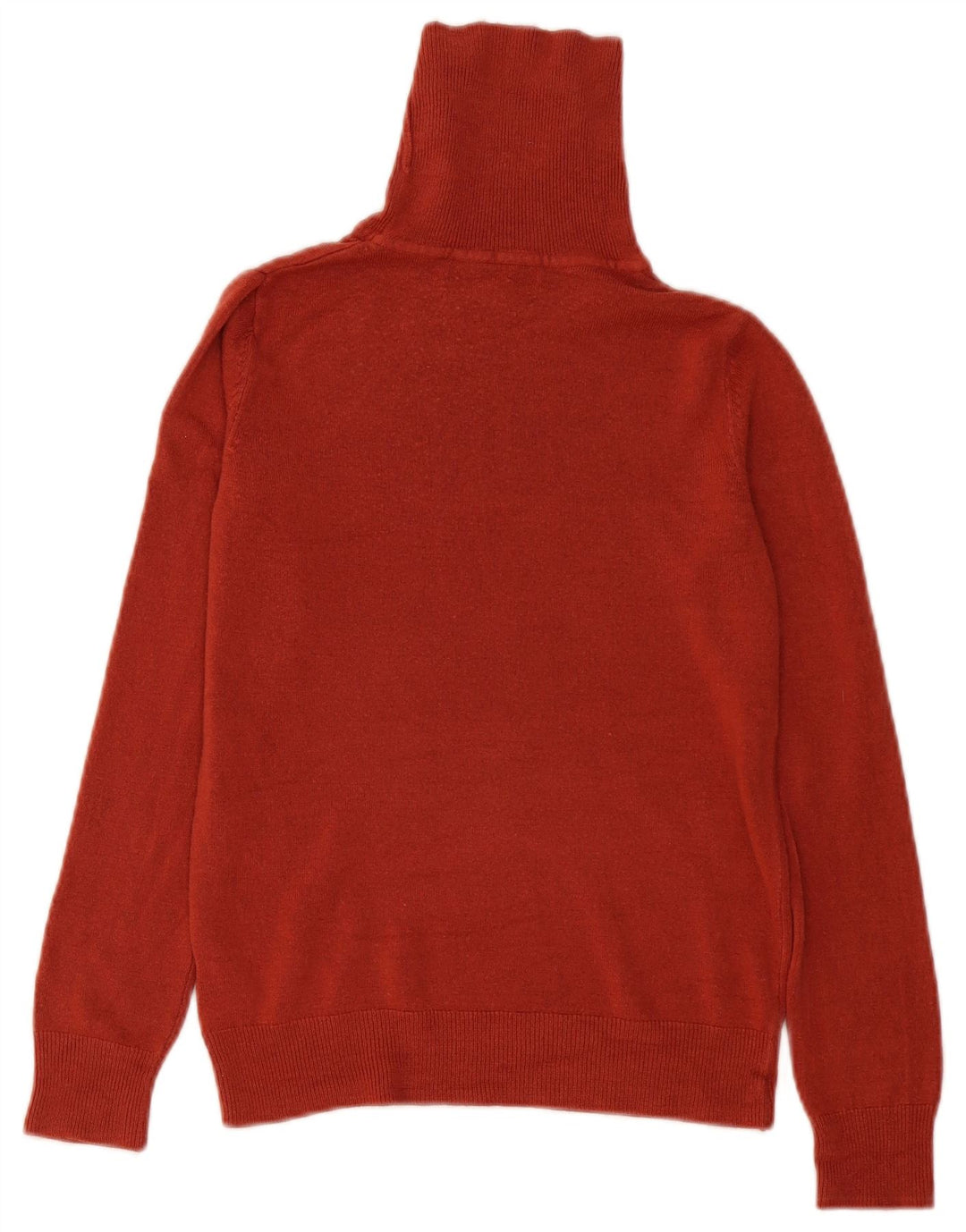 Marks & Spencer Dame Rullehals Sweater UK 8 Lille Rød Akryl