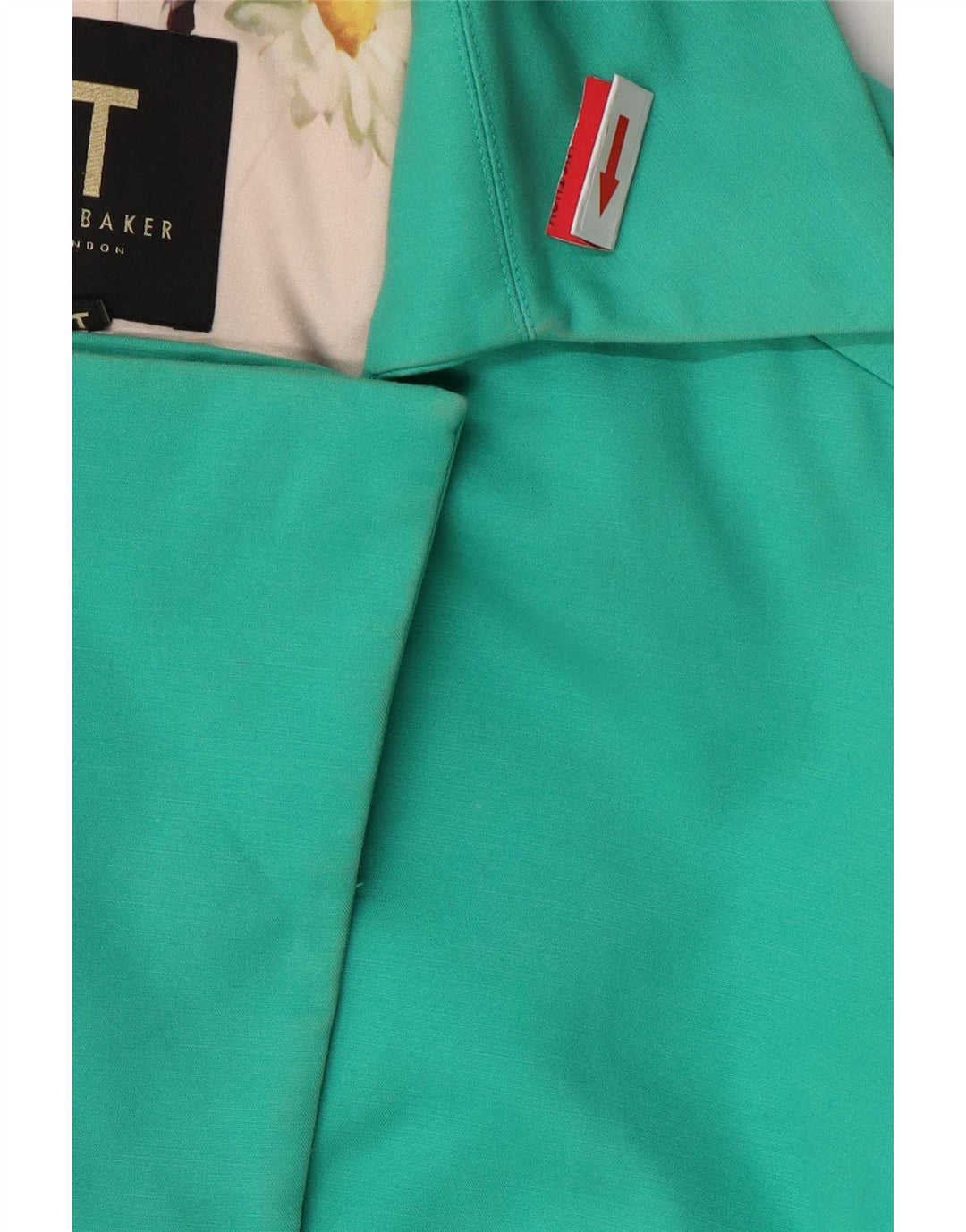 Ted Baker Trench Coat til kvinder størrelse 2 Lille grøn bomuld