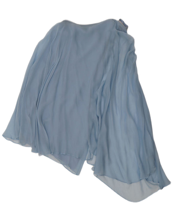 Vintage asymmetrisk nederdel til kvinder W30 Medium Blue