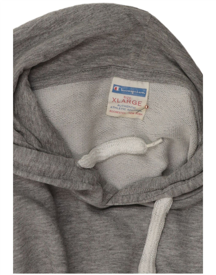 Champion Herre grafisk hættetrøje Jumper XL Grå Flecked