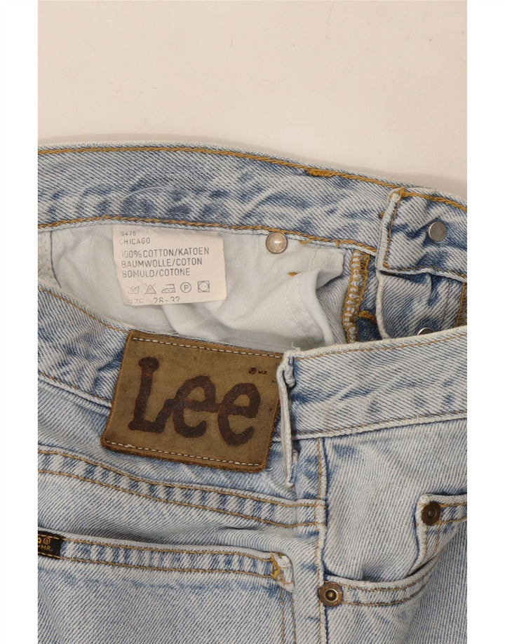 LEE Straight Jeans til kvinder W28 L27 Blå Bomuld